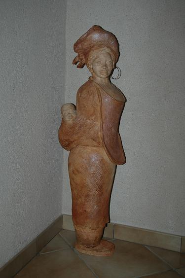 sculpture africaine maternelle