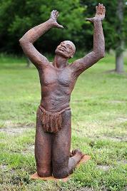 sculpture africain lamentation