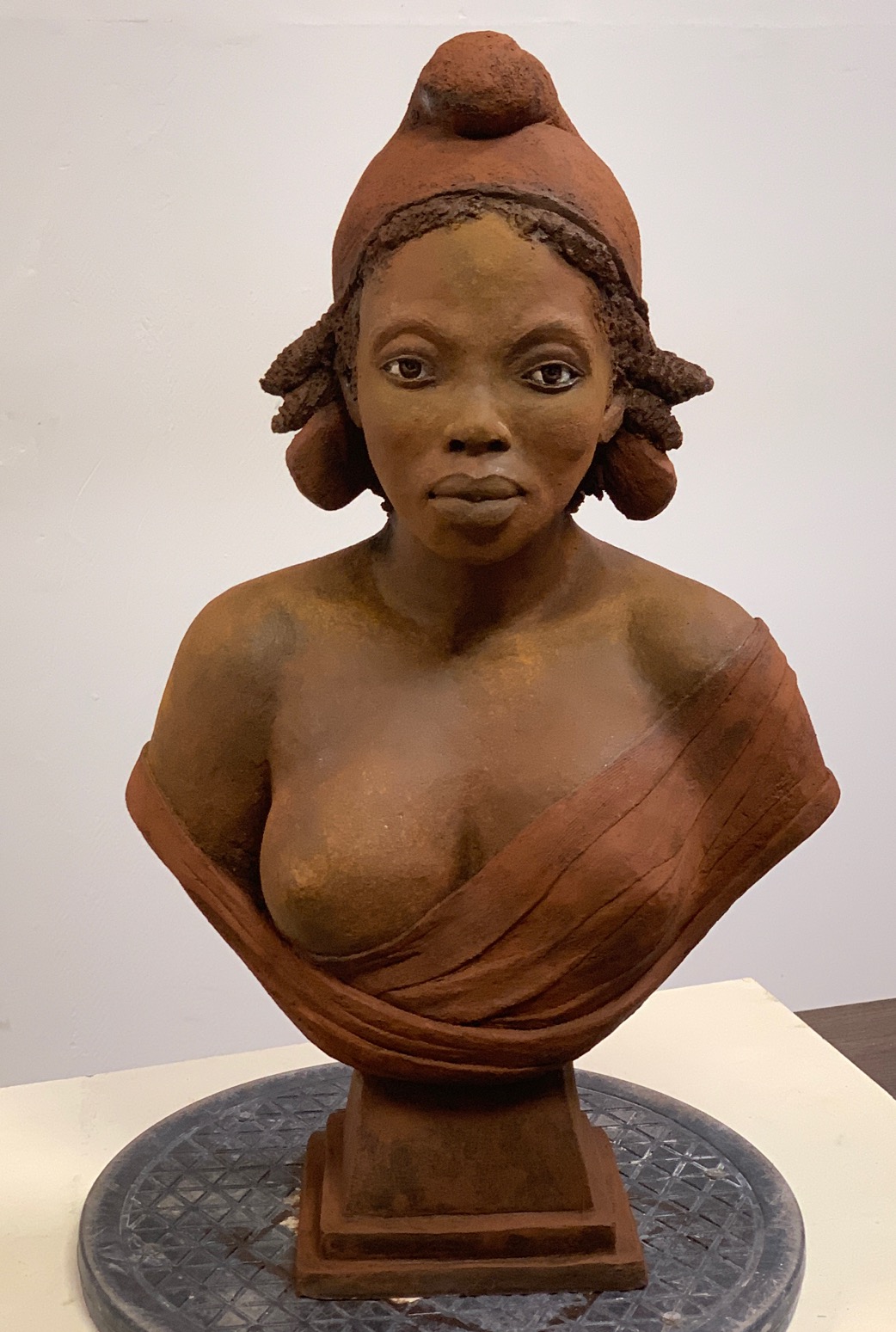 Sculpture mariage noire Christine Lambert sculpture patinée Bourges