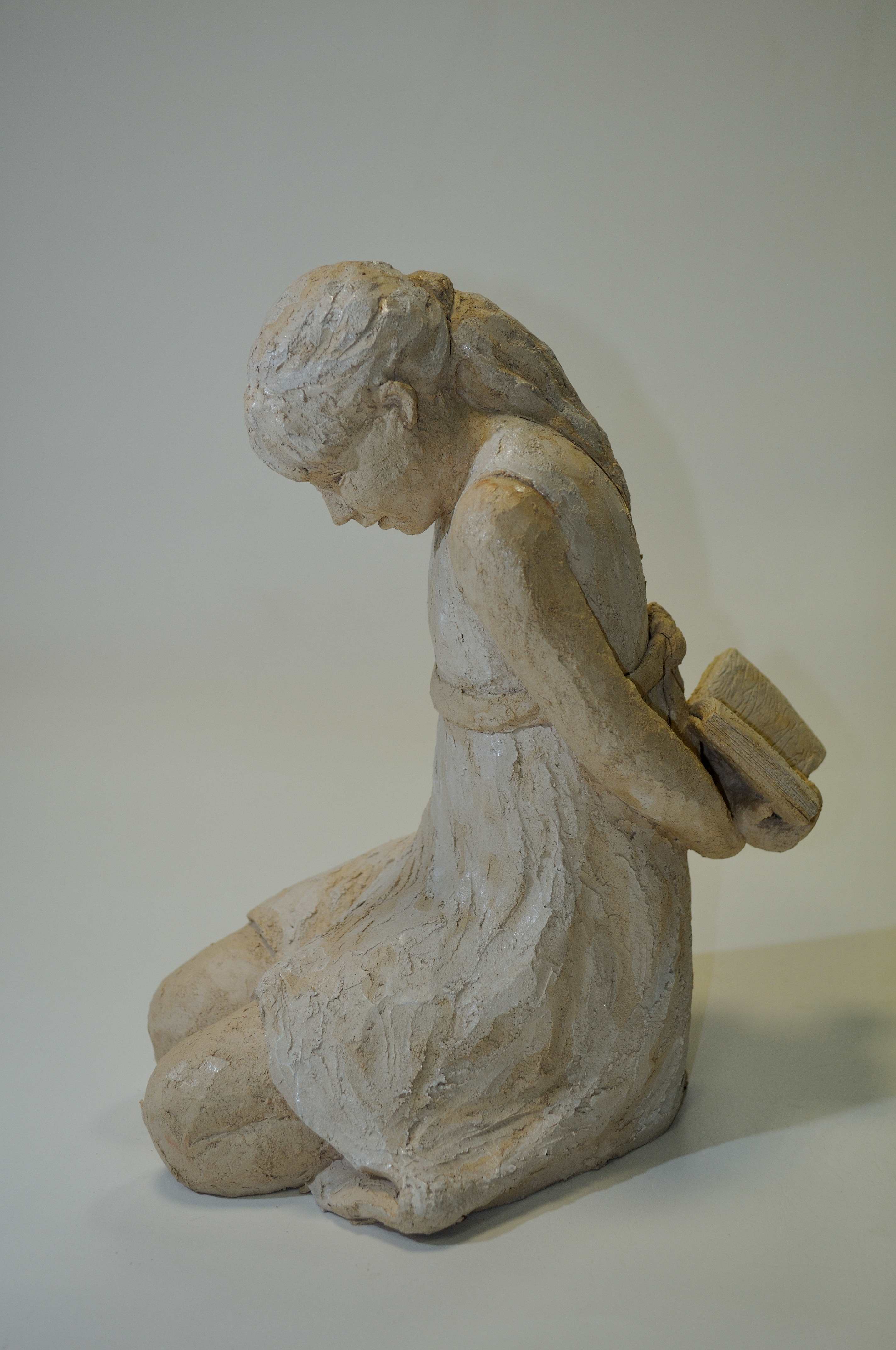 sculpture fillette terre cuite petite fille sculpture