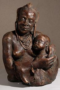 sculpture vierge africaine